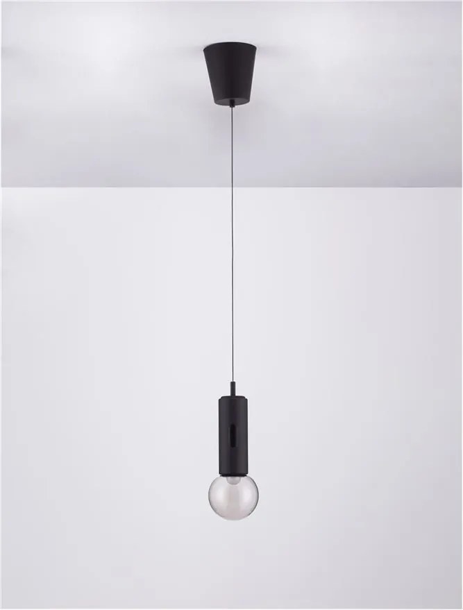 Pendul LED design minimalist CHRONOS negru