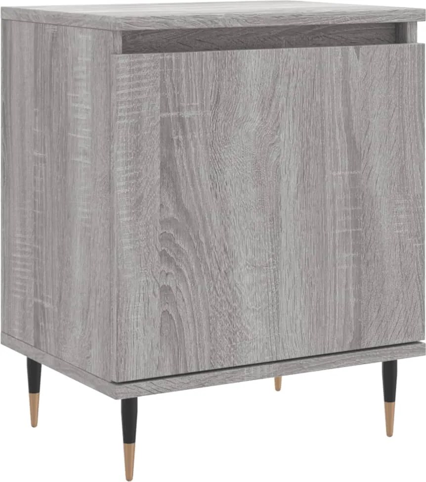 vidaXL Noptieră, gri sonoma, 40x30x50 cm, lemn compozit