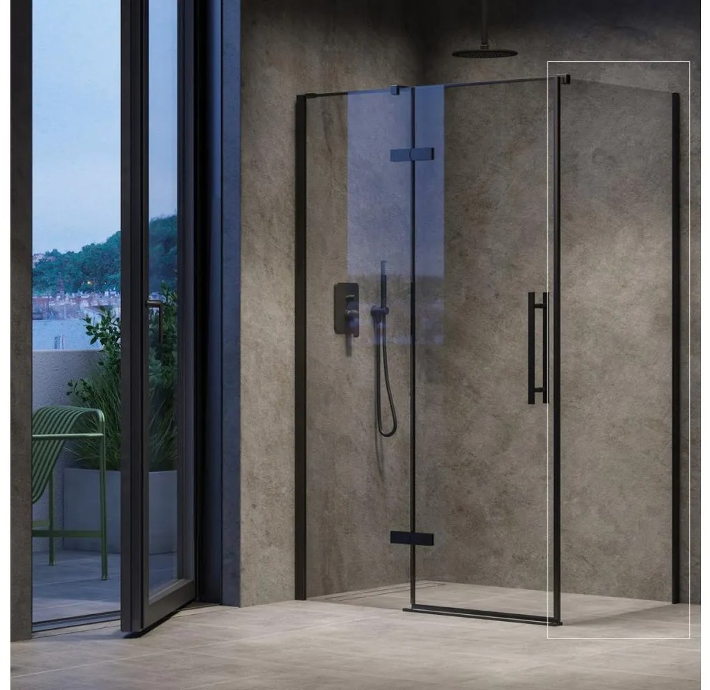 Ravak X9VV70300Z1 - Paravan de duș fix COOL 90 x 195 cm, negru