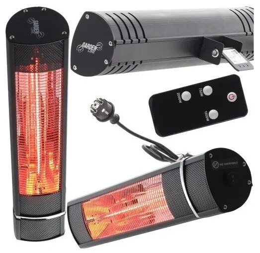 Încălzitor de perete Aldotrade cu infraroșu, 2000W