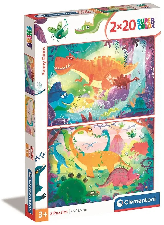 Dinozaur Funny Puzzle Clementoni 2x20 piese