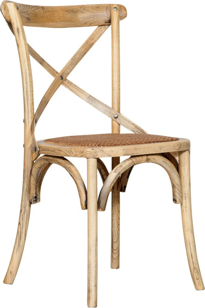 Scaun Thonet din lemn masiv si sezut din ratan