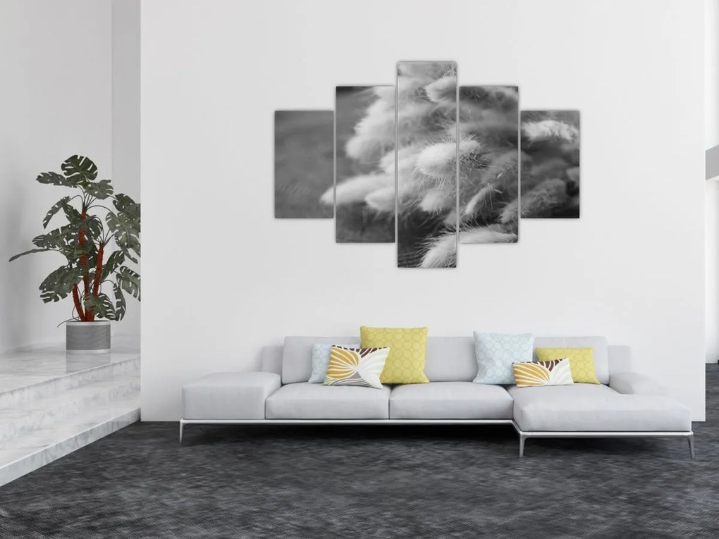 Tablou - iarbă de coadă de iepure pe masă (150x105 cm)