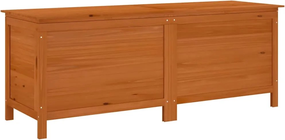 vidaXL Ladă depozitare grădină maro 150x50x56,5 cm lemn masiv brad