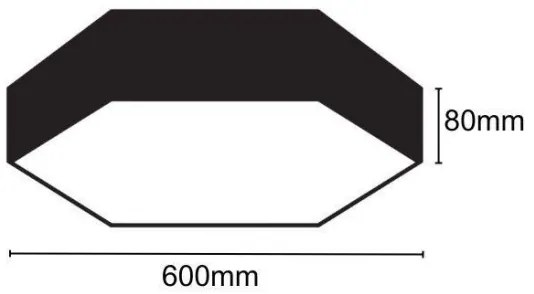 Plafonieră LED/40W/230V 4000K d. 60 cm