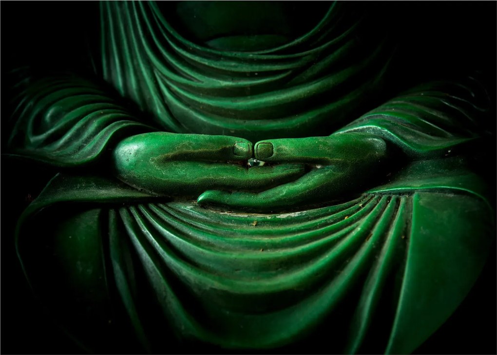 Tablou pe sticlă - Mâna lui Buddha (70x50 cm)
