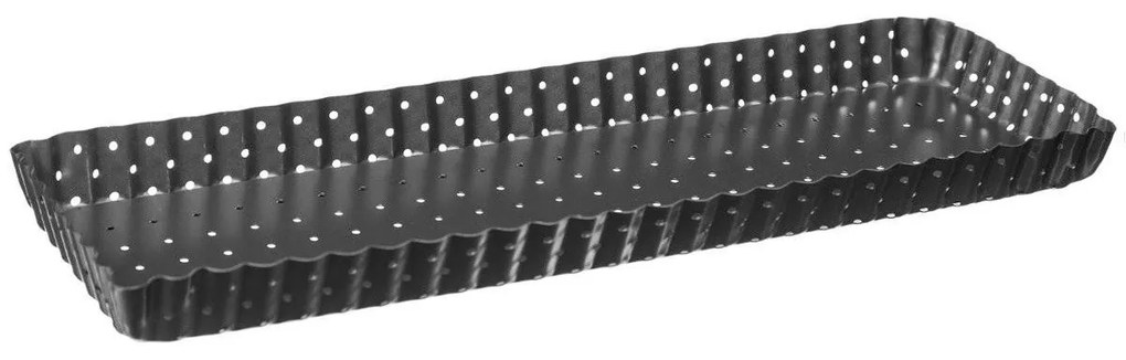 Tava alungita cu gauri, 35 x 11 cm, metal