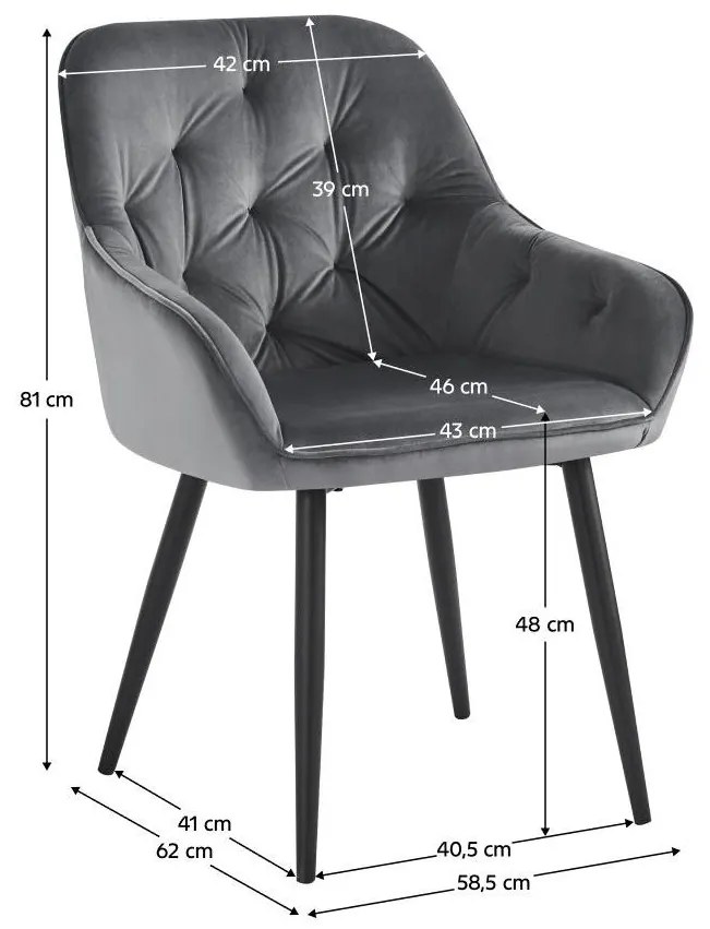 Fotoliu design Vorena (Gri) . 1097095