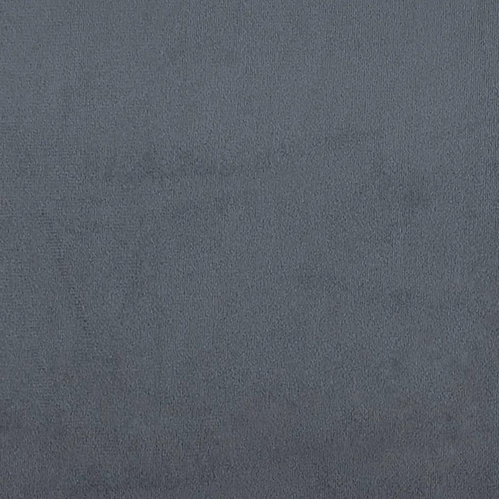 Taburet, gri inchis, 70x55x41 cm, catifea