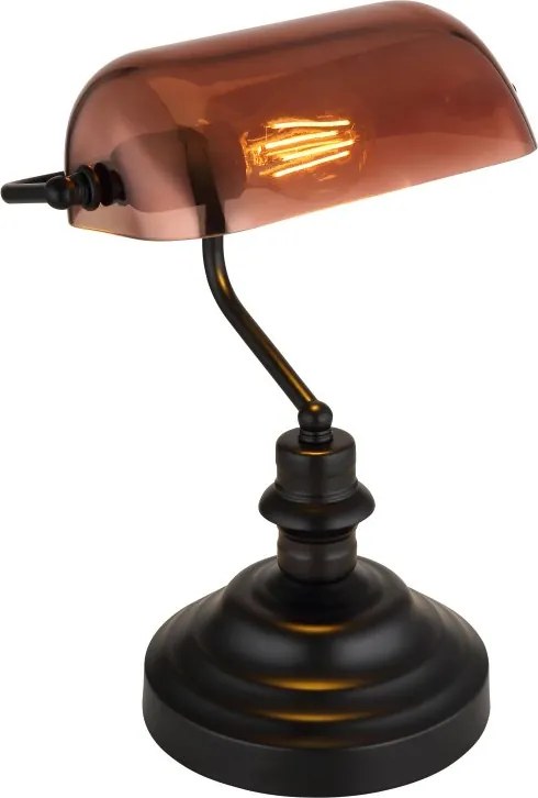 Veioza, lampa de masa Antique negru, cupru
