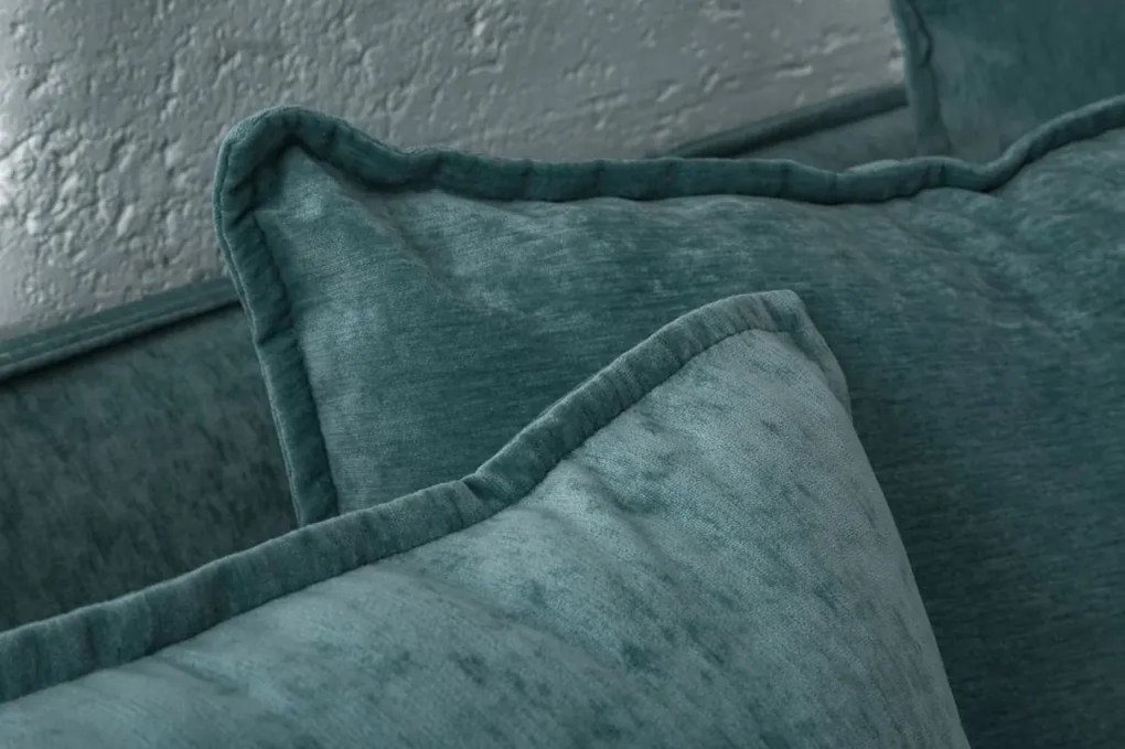 Canapea confortabila Heaven 200cm, catifea verde albastrui A-40163 VC