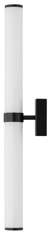 Aplica baie LED, Protectie IP44 otel negru, sticla BATUMI 8927