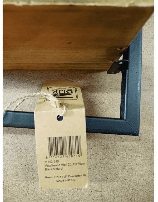 Promotie Etajera metalica de perete TANDOR 20x55 cm II. calitate