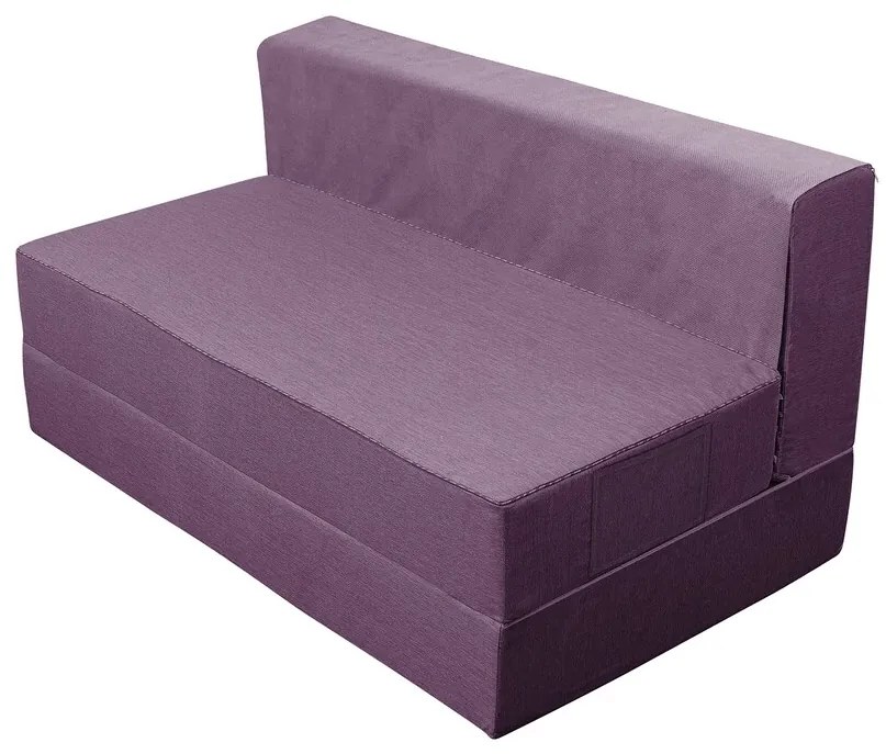 Canapea extensibila Urban Living Bedora 136x80x40 cm Purple/Stripes