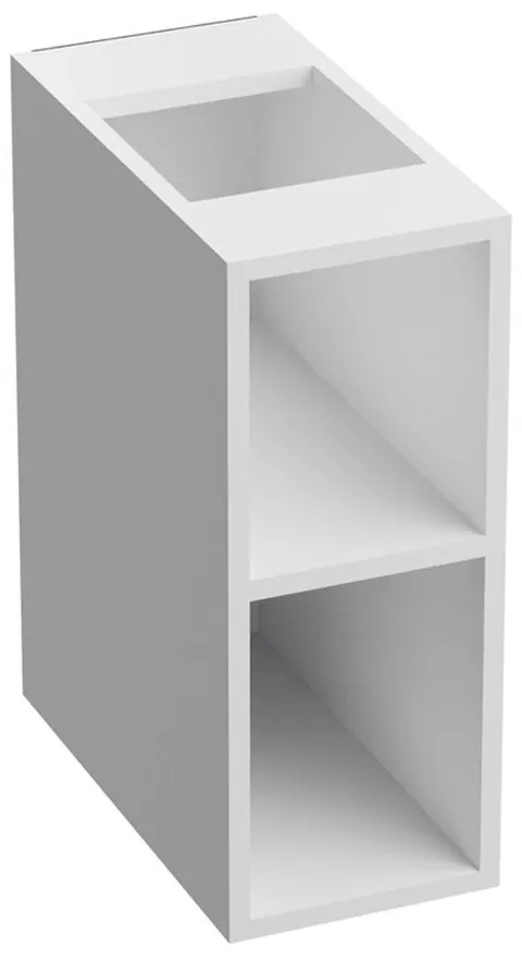Dulap coloana mediu suspendat Asger 1 raft 20 cm alb lucios