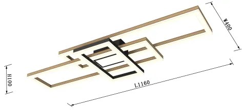 Wofi 9022-306L - Plafonieră LED dimabilă MATERA LED/57W/230V