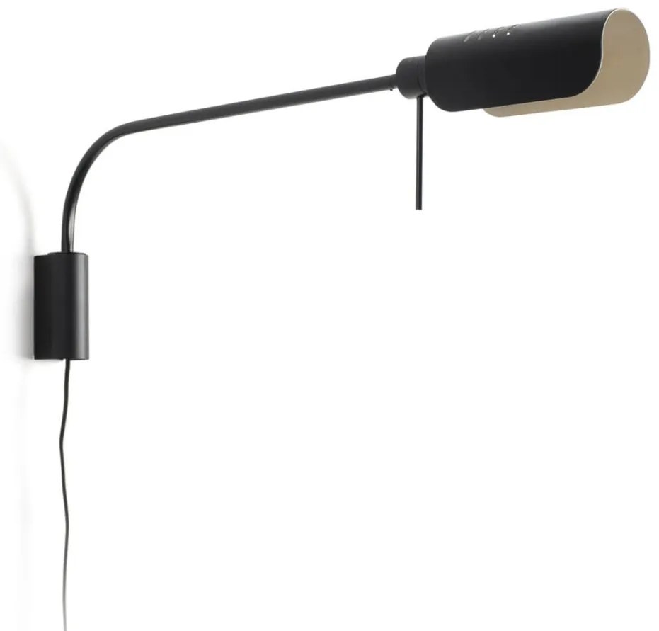 Aplica metal stil retro abajur ajustabil MARTINICA XL negru