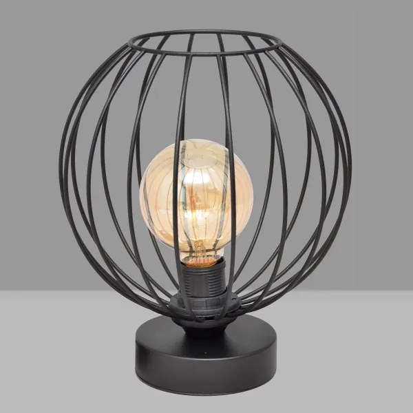 Lampă de masă MERCURE 1xE27/15W/230V neagră