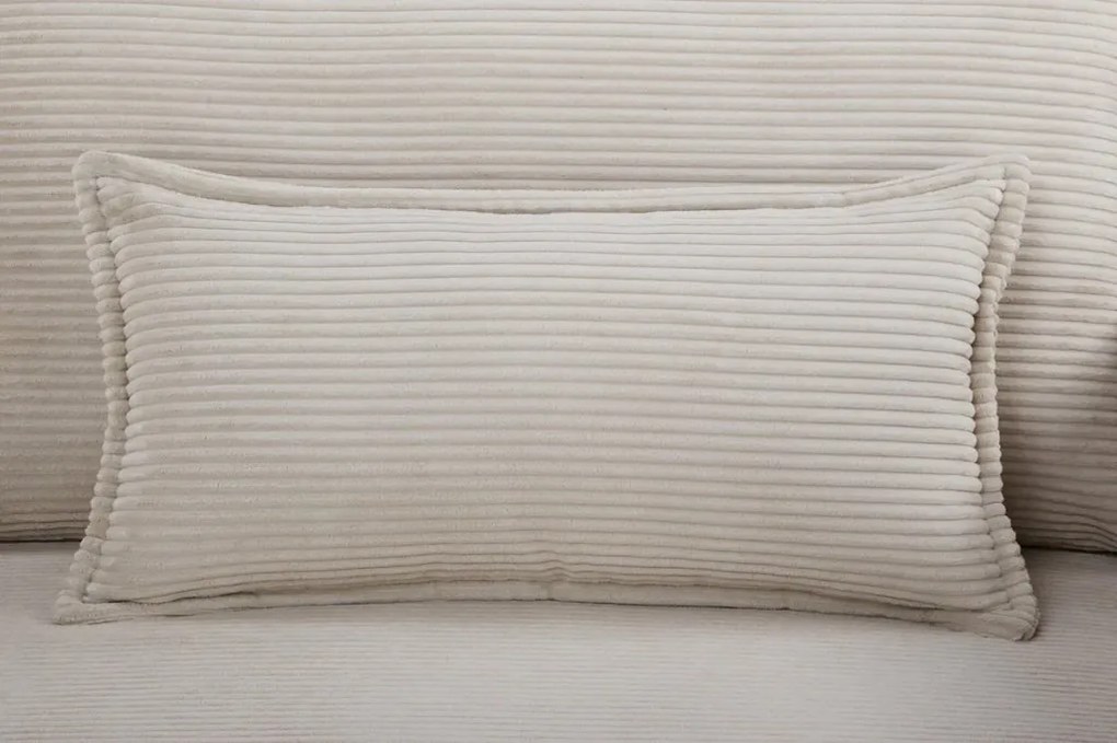 Canapea extensibila, Catifea Raiata Bej APARTMENT 215cm