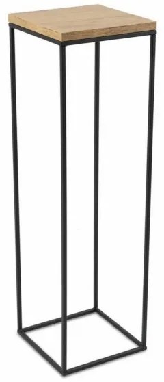 Suport flori BASICLOFT 80x24 negru/maro