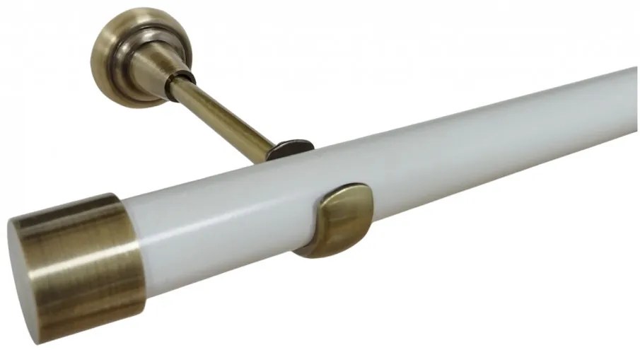 Galerie simpla fara inele DOP /25 - alb/aur antic (Alege marime: 160 cm)