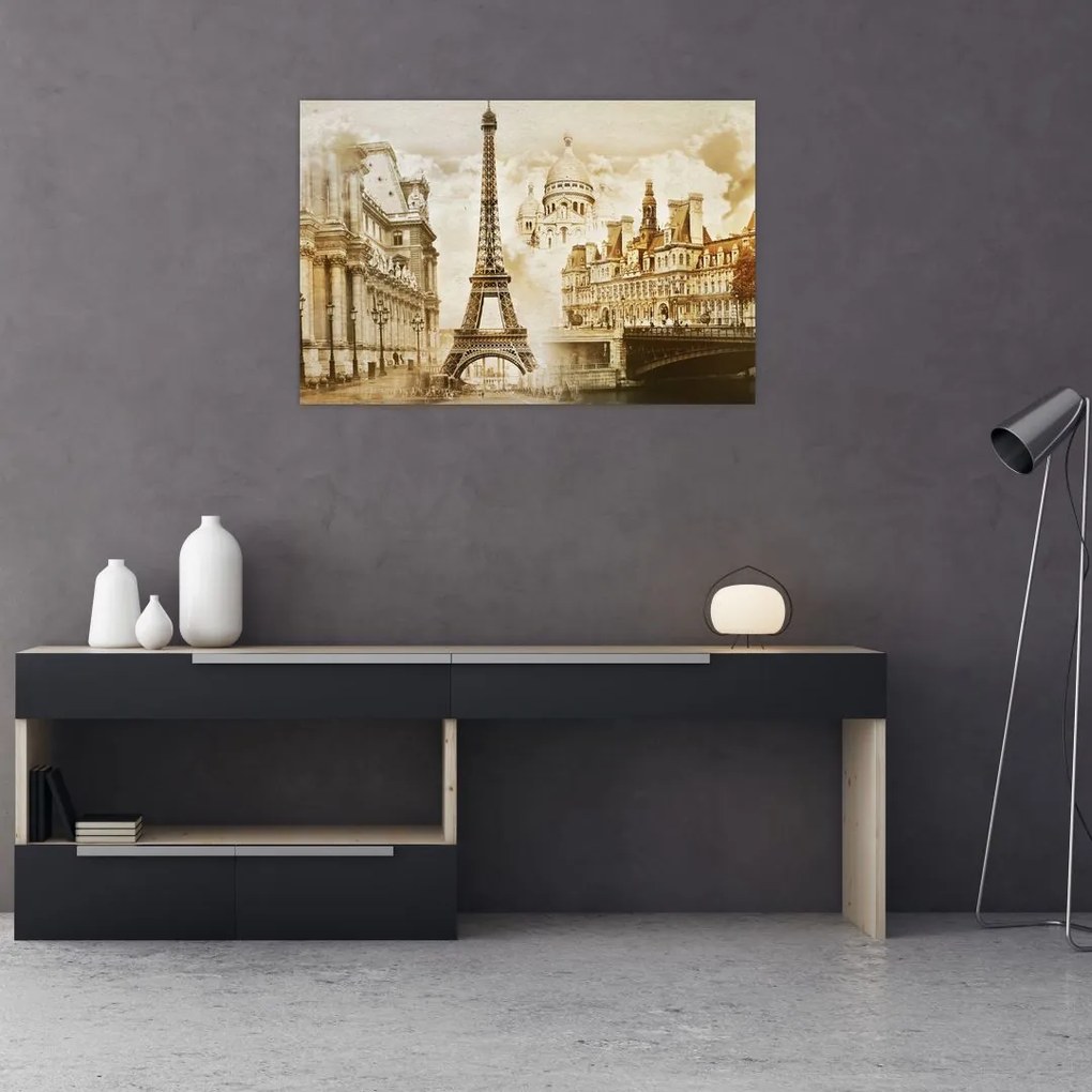Tablou - Monumente din Paris (90x60 cm)