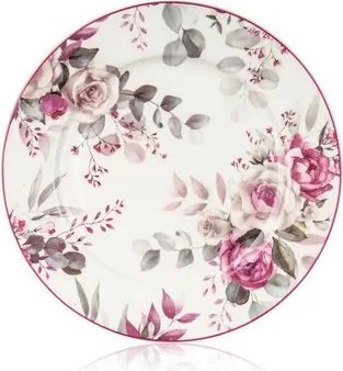 Farfurie de desert din ceramică Banquet Rose 19,3cm