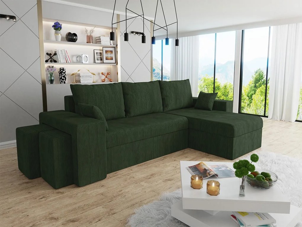 Colțar Terazuno S (Verde închis) (cu sp. depozitare). Promo -16%. 1105255