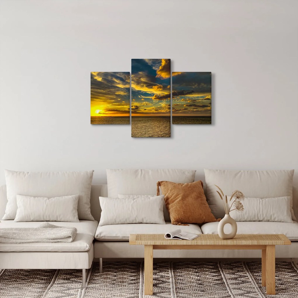 Apus de soare la mare (90x60 cm)