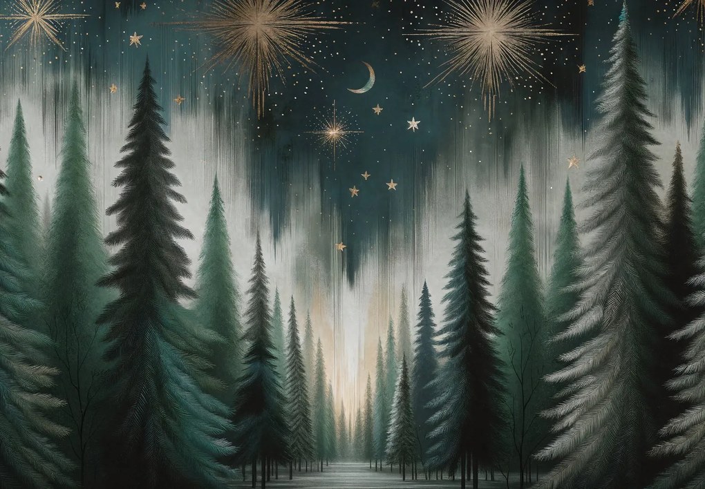 Fototapet - Pădure stea (147x102 cm)