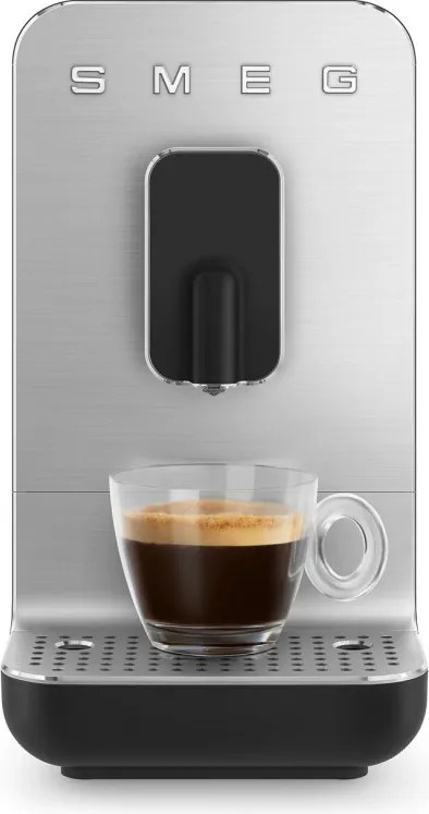 Espressor automat SMEG Collezione BCC11BLMEU, 1350 W, 19 bar, 1,4 l, 8 functii, Rasnita incorporata, Negru