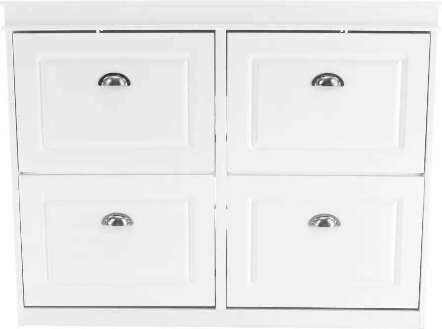 Pantofar SEBER TYP 5, alb, PAL, 105x24x82.5 cm