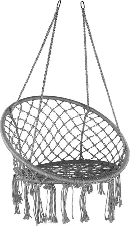 Scaun suspendat KOLUMBIA gri cu perna