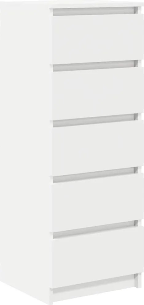 vidaXL Bufetă cu sertare Alb 37,5x35x99 cm Lemn prelucrat