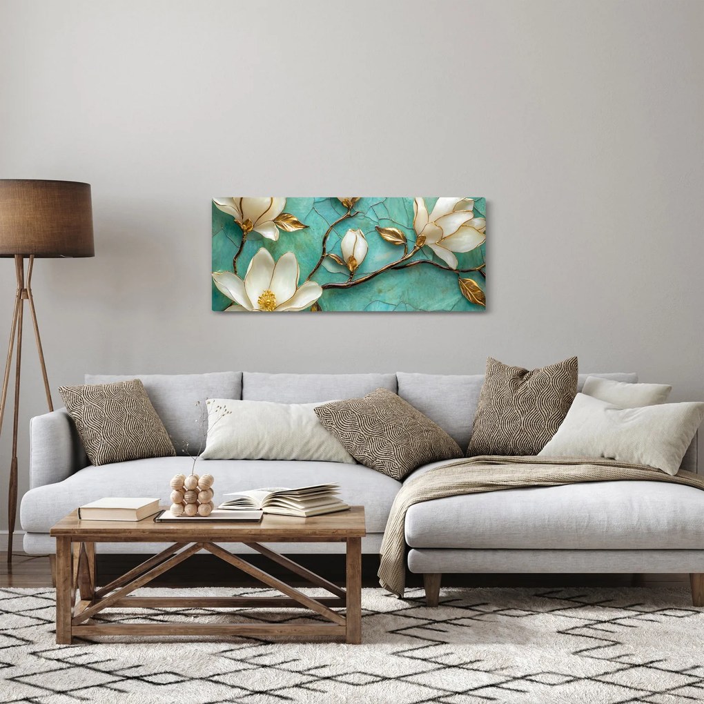 Tablou - Magnolii 3D (120x50 cm)