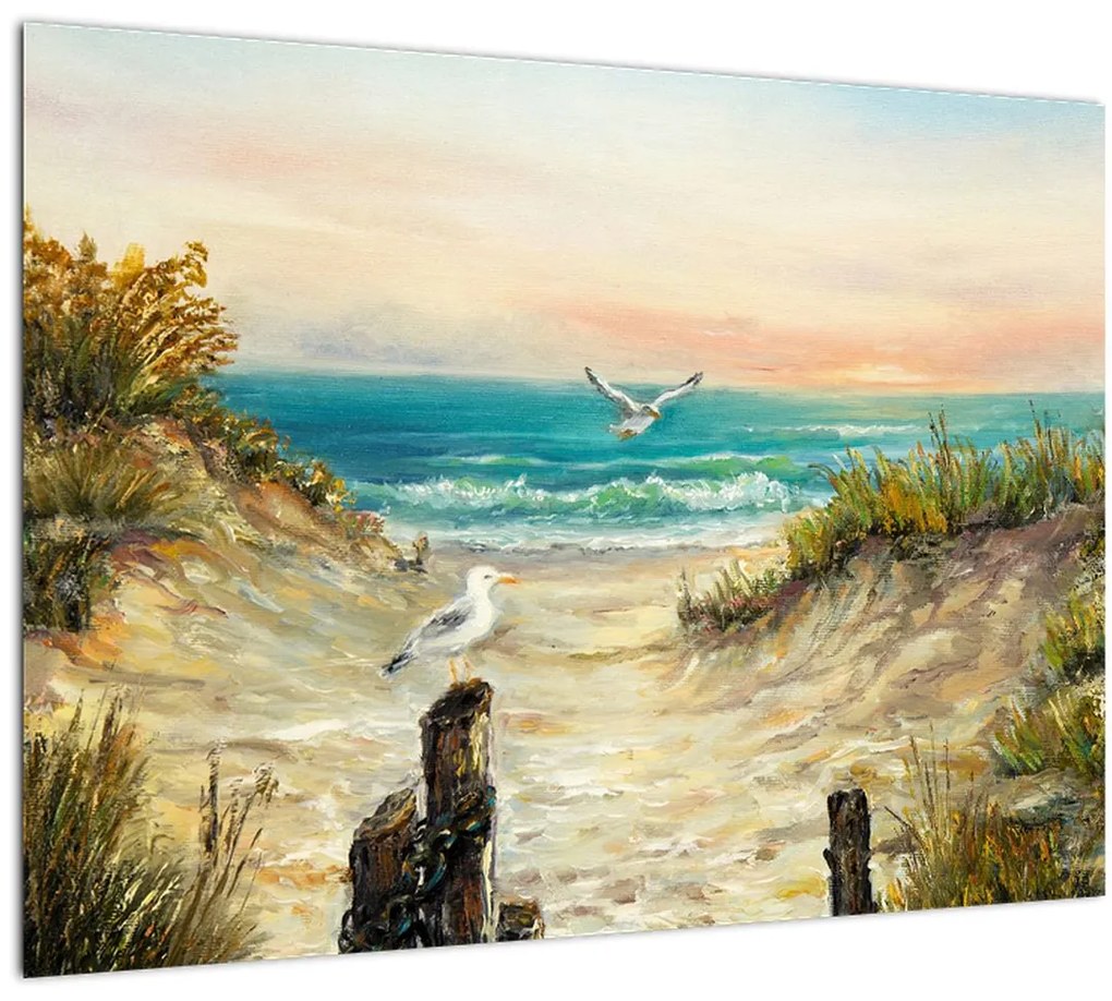 Tablou - Plaja cu nisip (70x50 cm)