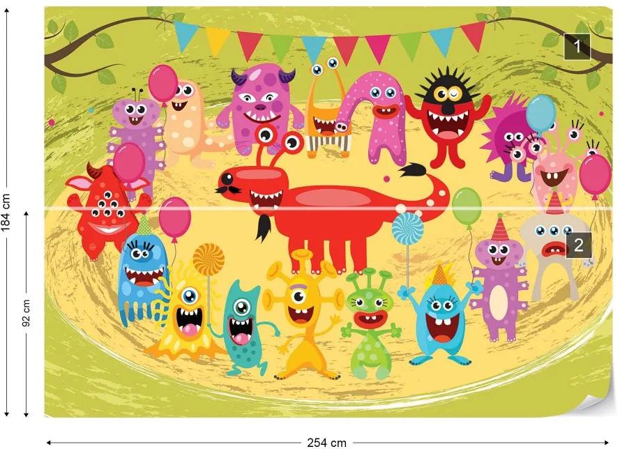 Fototapet GLIX - Monsters Party + adeziv GRATUIT Tapet nețesute - 254x184 cm