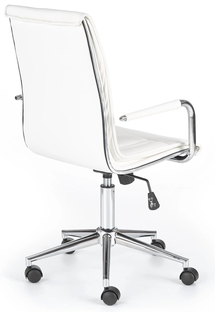 Scaun de birou Culoare Alb / Piele Eco, BELLO 2