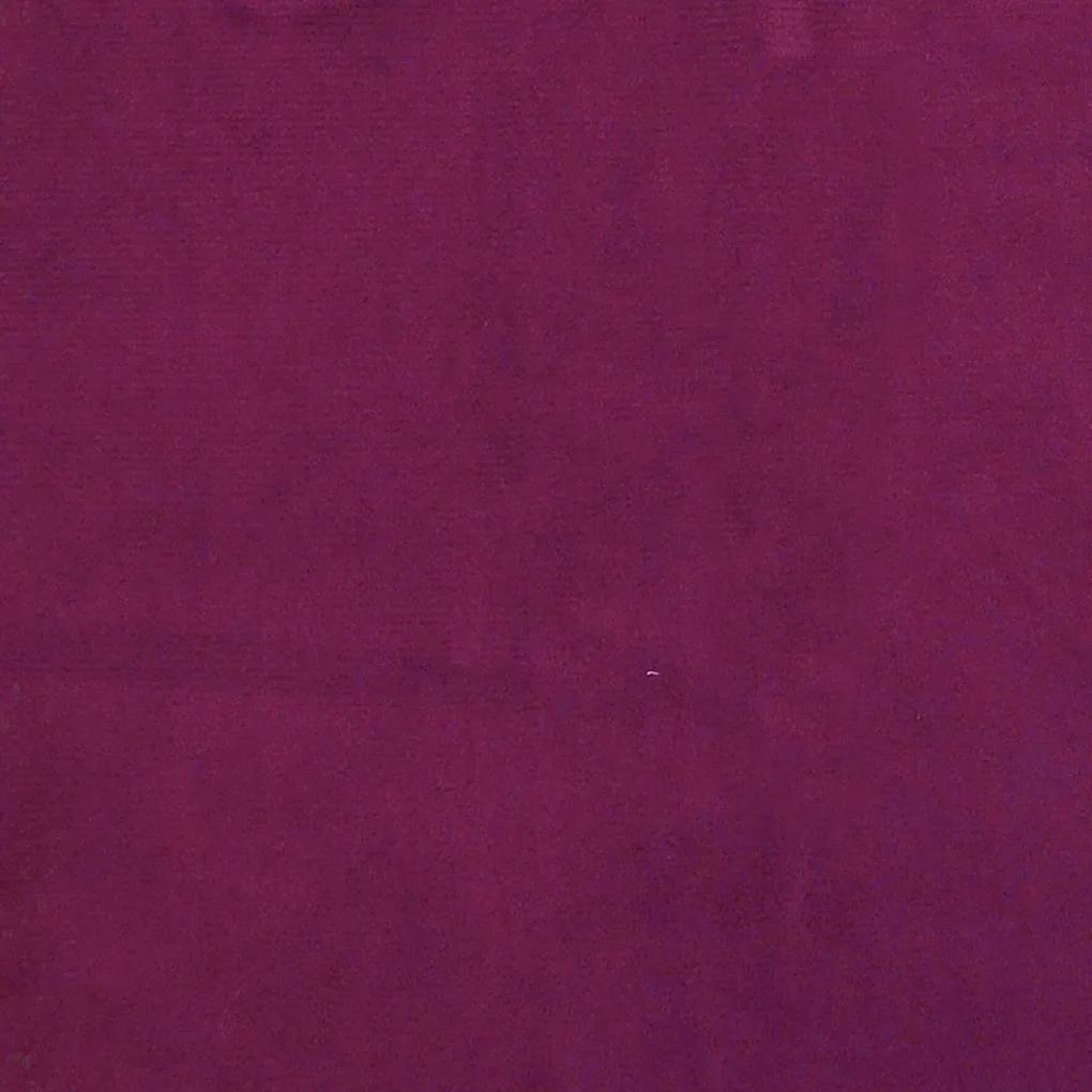Taburet de depozitare rotund, violet, catifea 1, Violet, Catifea