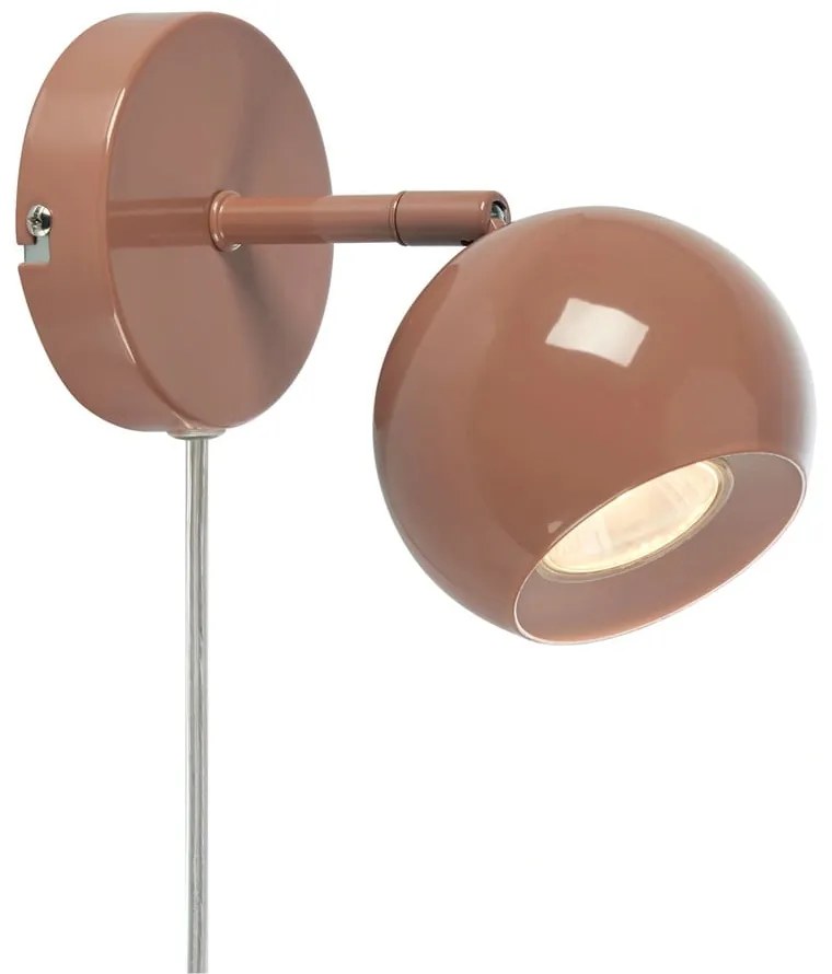 Aplică de perete maro cu alimentare la priză Pop – Markslöjd