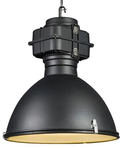 Lampă industrială modernă cu pandantiv neagră 53 cm incl. A60 Wifi - Sicko
