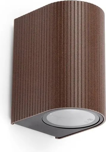 Aplica perete exterior IP65, 1xGU10 ESTELA maro ruginiu
