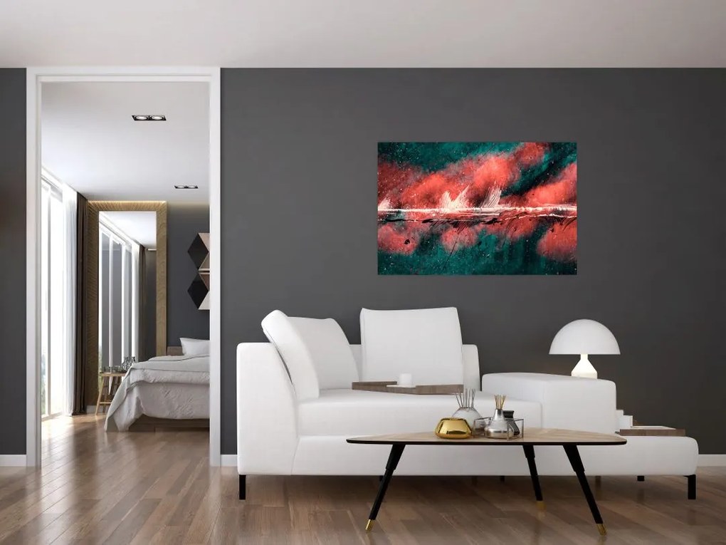 Tablou - Explozie în petrol (90x60 cm)