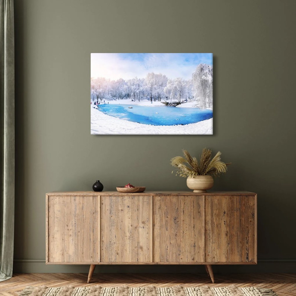 Tablou - Lac de gheață (90x60 cm)