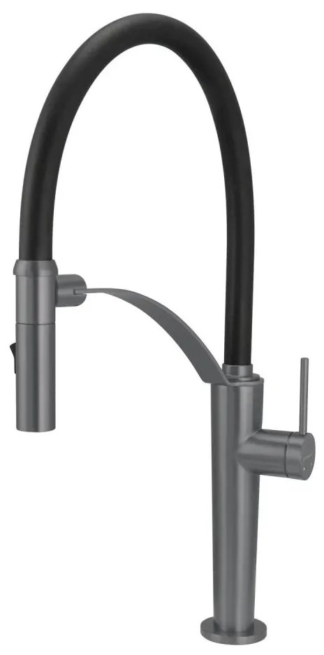 Baterie de chiuvetă cu pipă flexibilă Deante BRC_D72M CORDA titan