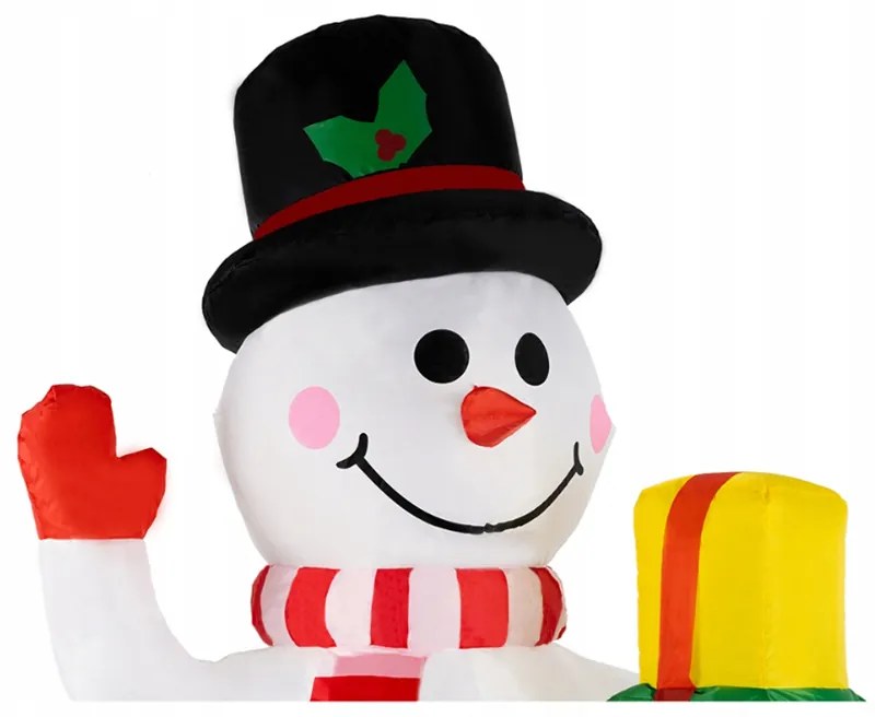 Om de zăpadă gonflabil LED 155 cm