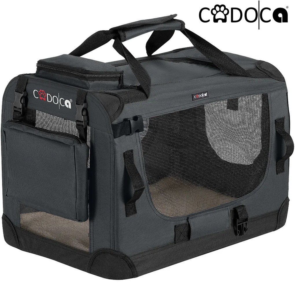 Deuba Geanta de transport pentru caini S 50x34x36cm - antracit