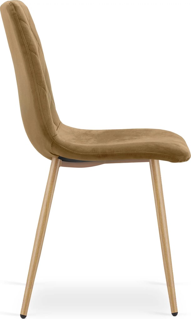 Scaun de catifea maro TURIN