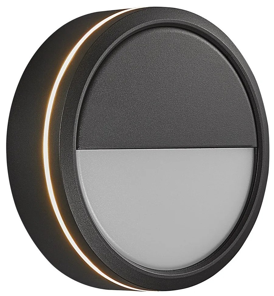 Aplica LED perete/ tavan exterior cu protectie IP54 Ava Smart Black