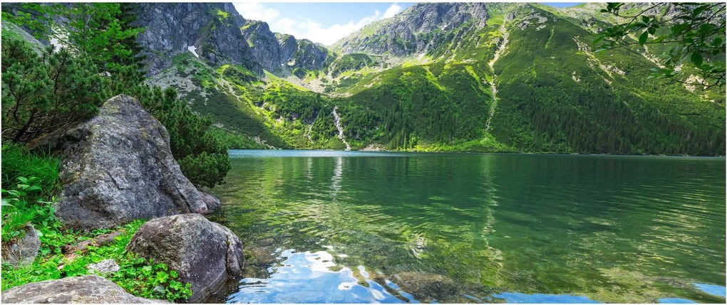 Tablou cu lac în munții Tatra (120x50 cm)